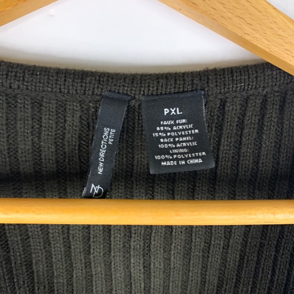 Buttery soft Faux Fur animal print black brown luxurious boho indie sweater vest - Picture 2 of 9